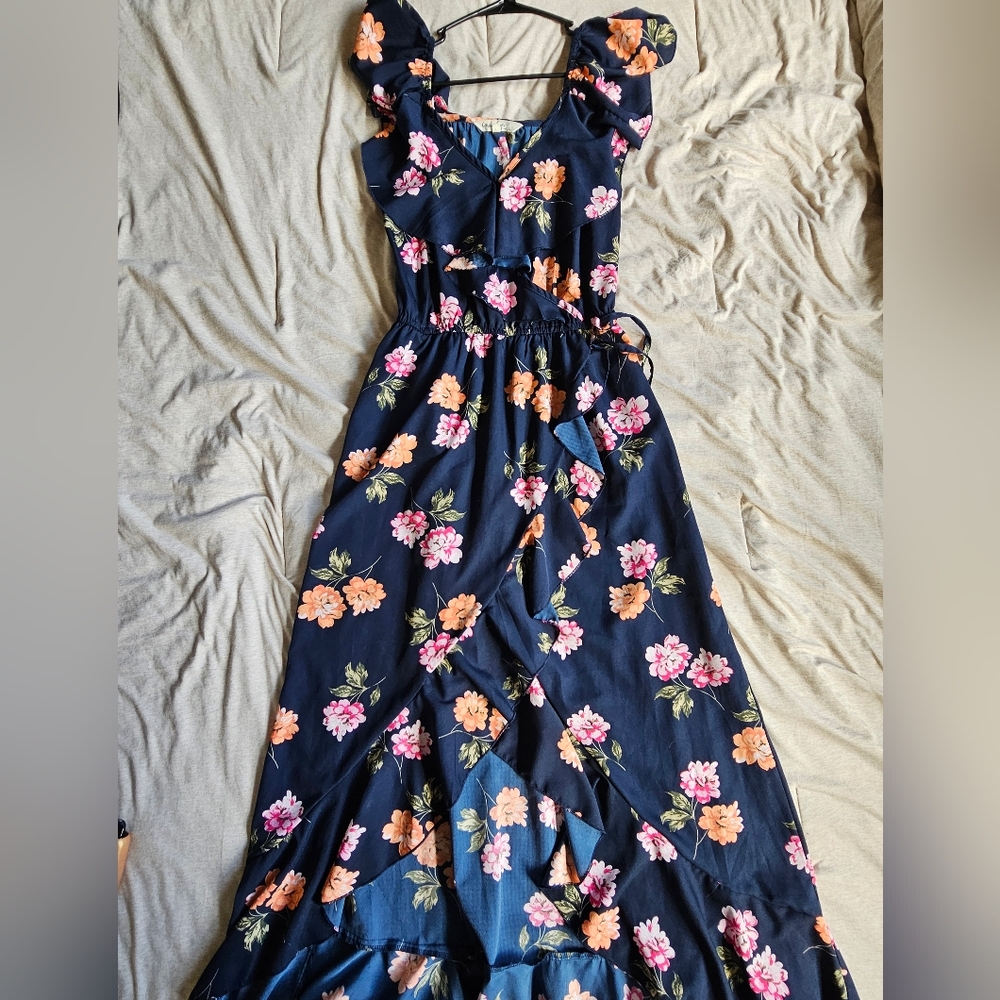 Floral Navy Dress